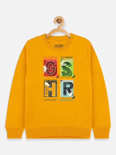 

Kids Ville Boys Yellow Harry Potter Printed Sweatshirt