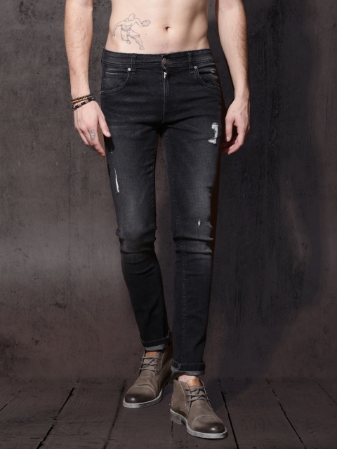 

Roadster Men Black Tapered Fit Mid Rise Clean Look Jeans