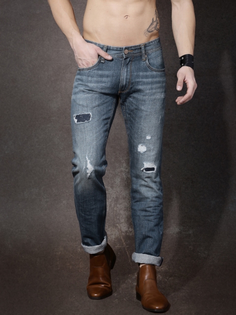 

Roadster Men Blue Mid Rise Mildly Distressed Jeans