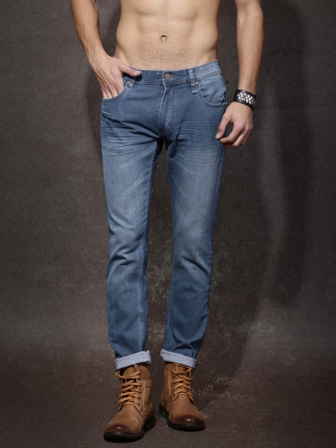 

Roadster Men Blue Skinny Fit Mid-Rise Jeans