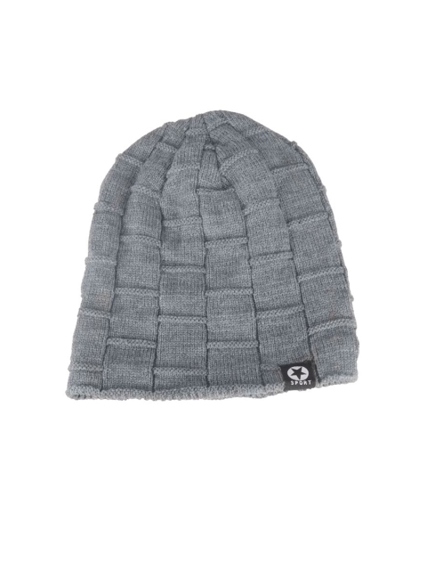 

ELLIS Men Grey Self Design Beanie