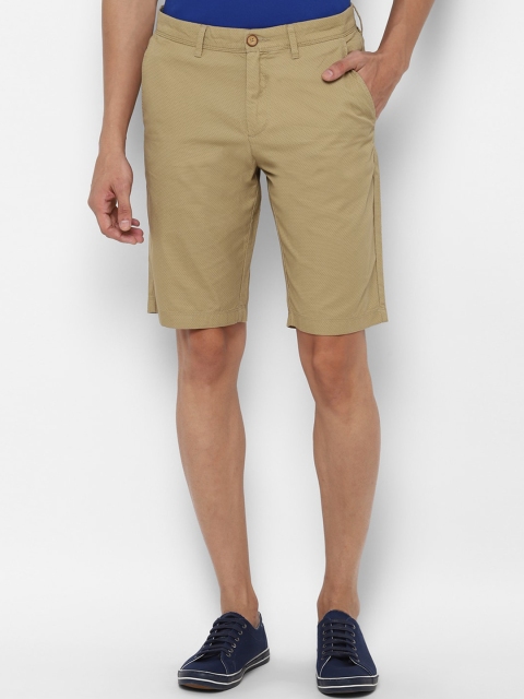 

Allen Solly Men Khaki Slim Fit Cotton Regular Shorts