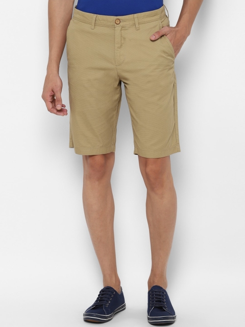 

Allen Solly Men Khaki Slim Fit Regular Shorts