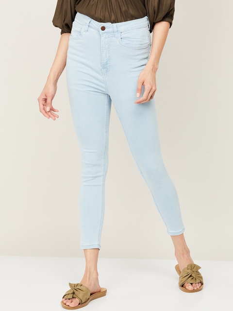 

Fame Forever by Lifestyle Women Blue Skinny Fit Heavy Fade Jeans