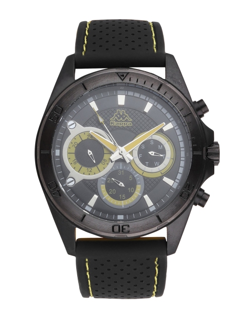 

Kappa Men Black Dial & Black Straps Analogue Watch KP-1403M-F-BK