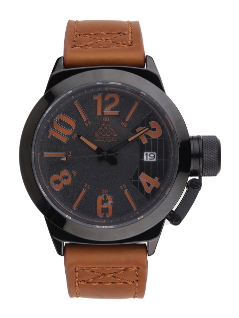 

Kappa Men Black Dial & Brown Leather Straps Analogue Watch KP-1421M-C-BR2