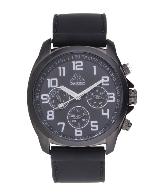 

Kappa Men Black Dial & Black Straps Analogue Watch KP-1429M-E-BK2