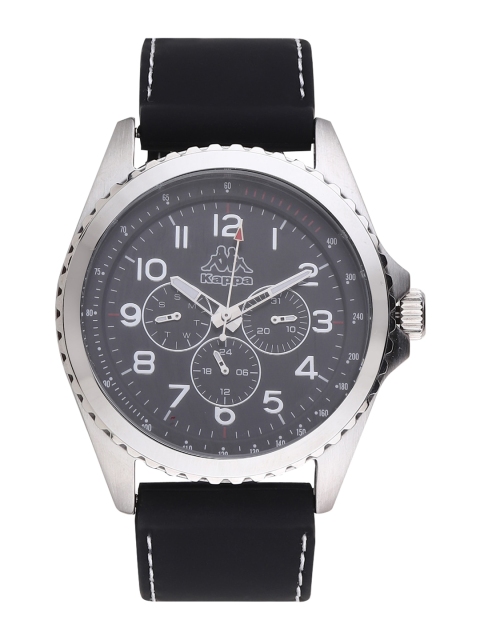 

Kappa Men Black & Silver Toned Printed Dial & Black Straps Analogue Watch