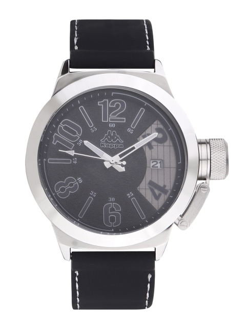 

Kappa Men Grey Printed Dial & Black Straps Analogue Watch KP-1421M-A-BK
