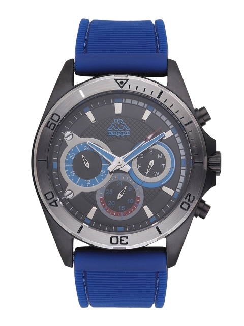 

Kappa Men Black Patterned Dial & Blue Straps Analogue Watch KP-1403M-B-BL