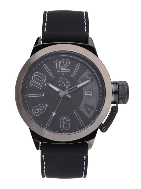 

Kappa Men Grey Dial & Black Leather Straps Analogue Watch KP-1421M-B-BK1