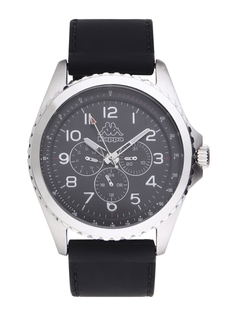 

Kappa Men Black Embellished Dial & Black Straps Analogue Watch KP-1431M-A-BK2