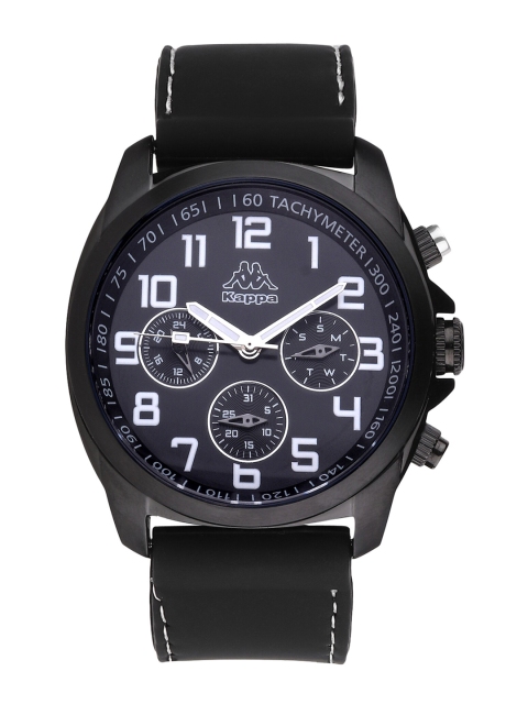 

Kappa Men Black Dial & Black Straps Analogue Watch KP-1429M-E-BK1