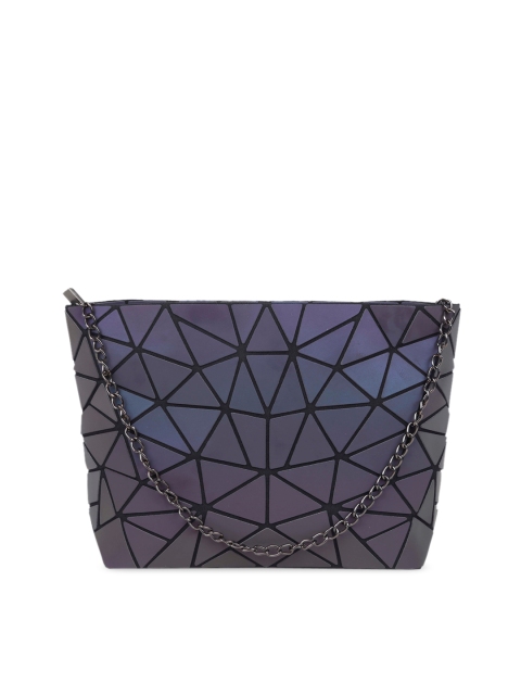 

NUFA Multicoloured Geometric Textured Structured Sling Bag, Multi