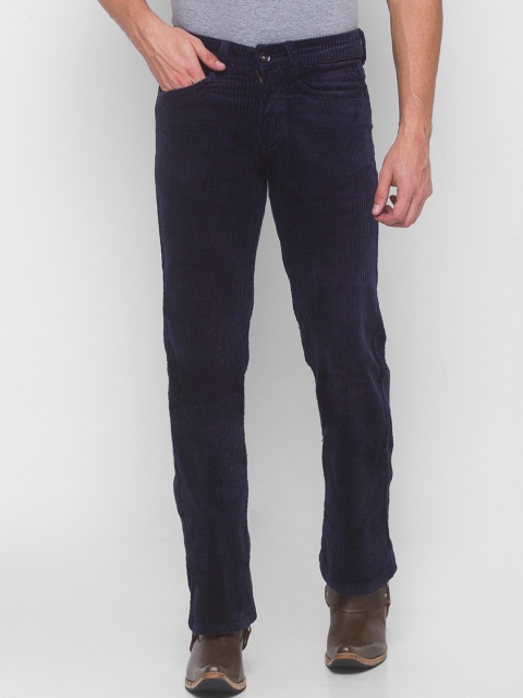 

mode de base Men Navy Blue Original Flared Corduroy Trousers