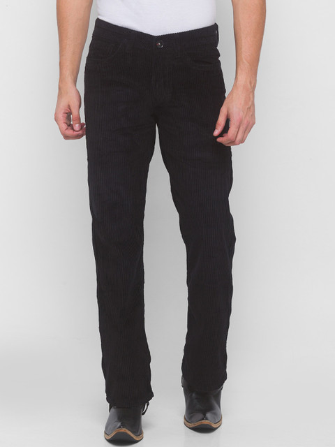 

mode de base Men Black Original Straight Fit Corduroy Trousers