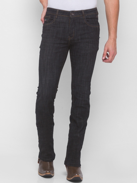 

mode de base Men Black Bootcut Stretchable Jeans