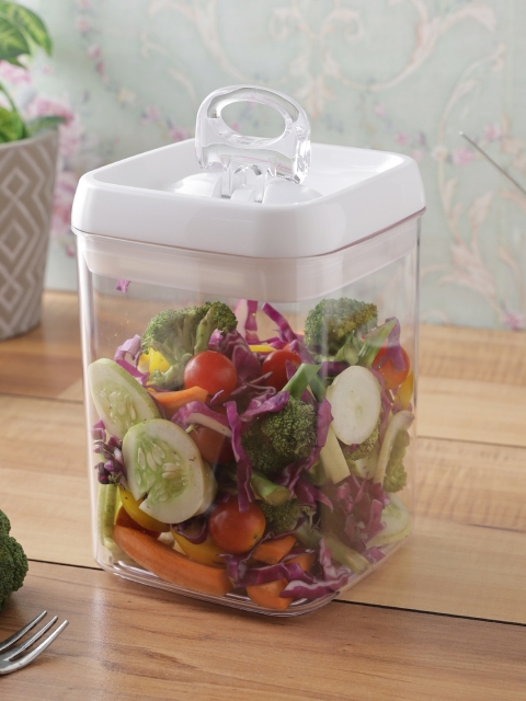 

Felli Transparent & White Solid Air Tight Food Container