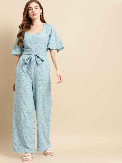 

COVER STORY Blue Basic Jumpsuit