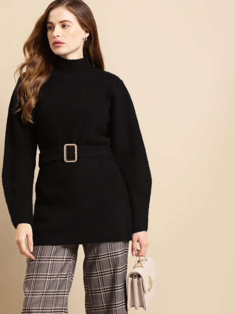 

COVER STORY Women Black Longline Pullover