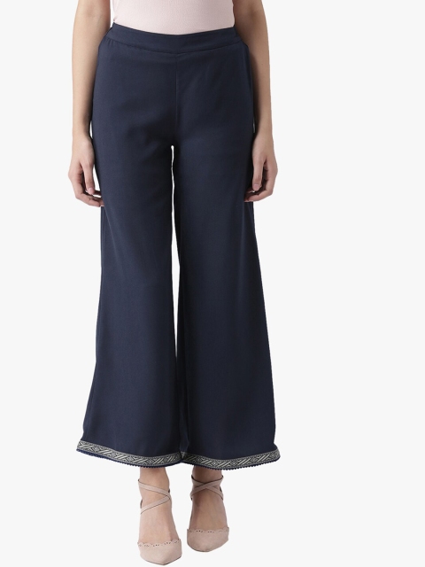 

DODO & MOA Women Black Parallel Trousers