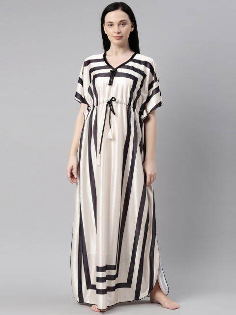 

Bailey sells Cream-Coloured Striped Satin Maxi Nightdress