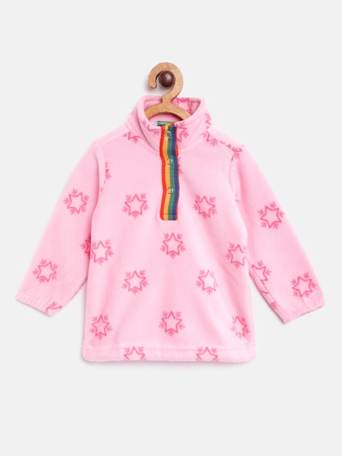 

United Colors of Benetton Girls Pink Star Print Sweatshirt