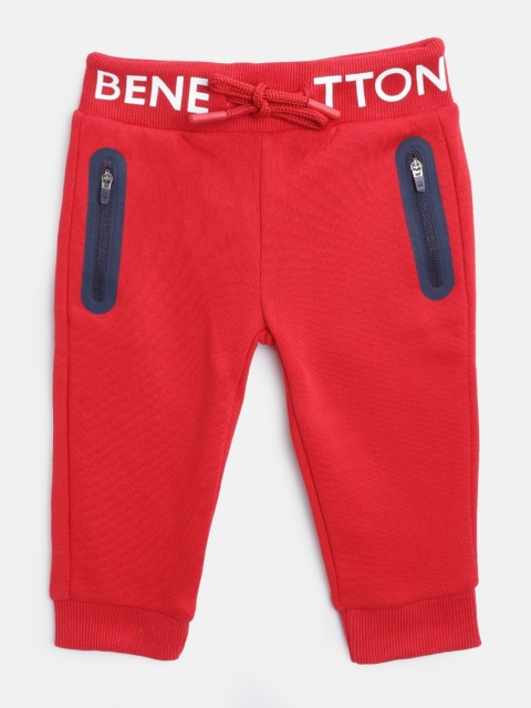 

United Colors of Benetton Boys Red Solid Joggers