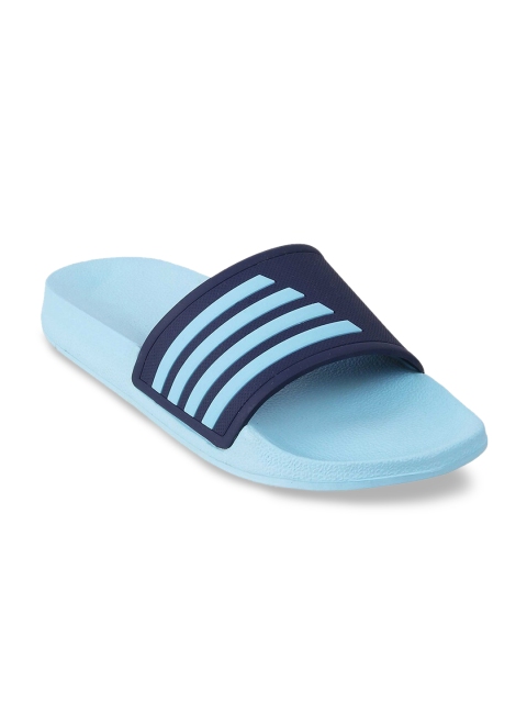 

WALKWAY by Metro Women Blue Striped Sliders