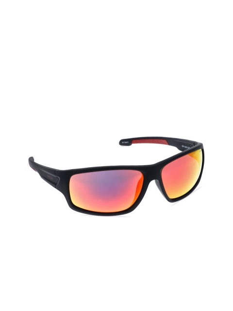 

OPIUM Men Red Lens & Black Sports Sunglasses with UV Protected Lens OP-1457-C02