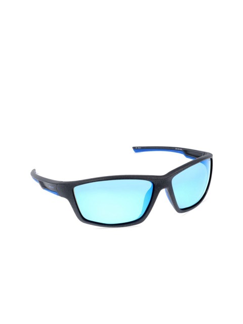 

OPIUM Men Blue & Black Polarised & UV Protected Sports Sunglasses OP-1811-C01