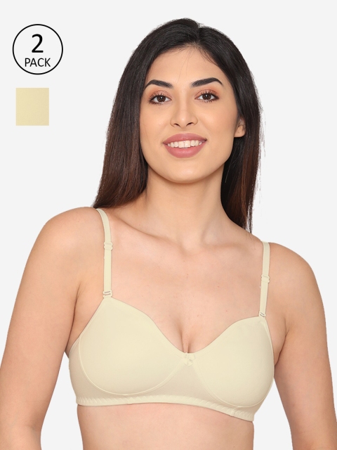 

Kalyani Pack of 2 Beige T-shirt Bra 5021- SKIN SKIN 30 C-SKIN SKIN