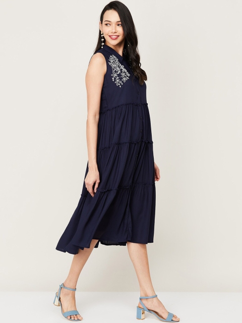 

Melange by Lifestyle Blue A-Line Dress