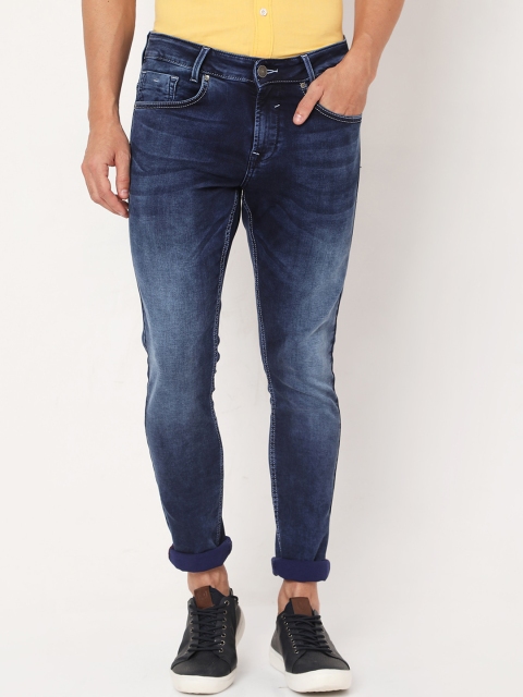 

Mufti Men Blue Skinny Fit Heavy Fade Stretchable Jeans