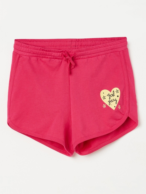 

Fame Forever by Lifestyle Girls Maroon Printed Regular Shorts