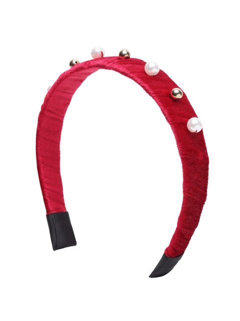 

Stoln Girls Red & Gold-Toned Embellished Hairband