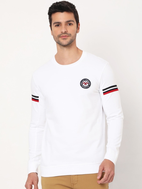 

Mufti Men White Cotton Sweatshirt