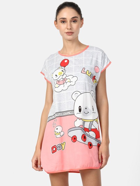 

V2 Value & Variety Pink Printed Nightdress
