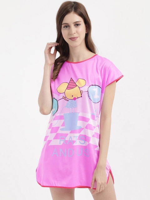 

V2 Value & Variety Pink Printed Nightdress