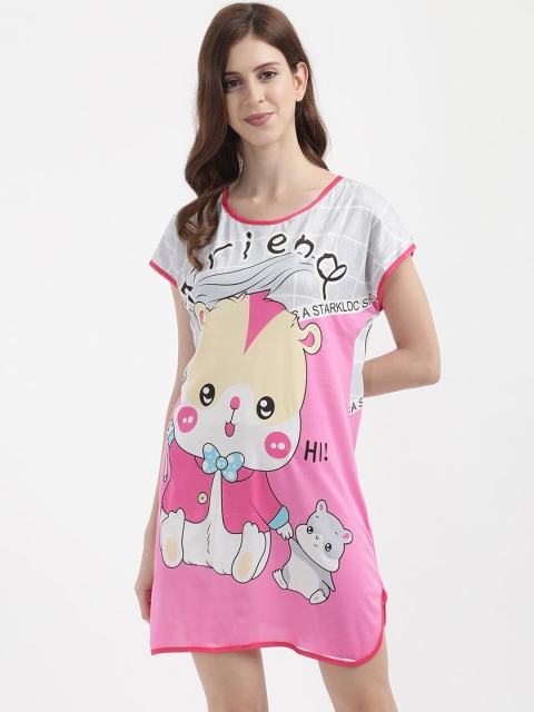 

V2 Value & Variety Pink Printed Nightdress