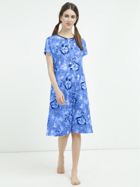 

V2 Value & Variety Blue Printed Nightdress