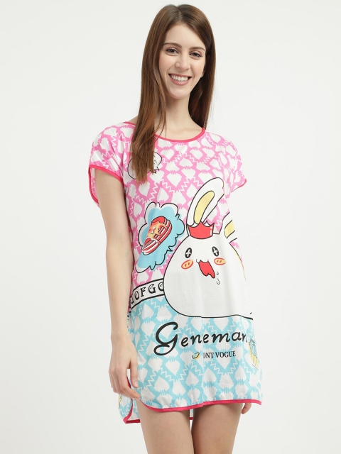 

V2 Value & Variety Pink Printed Nightdress