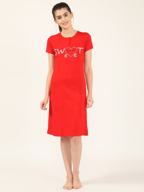 

V2 Value & Variety Red Printed Nightdress