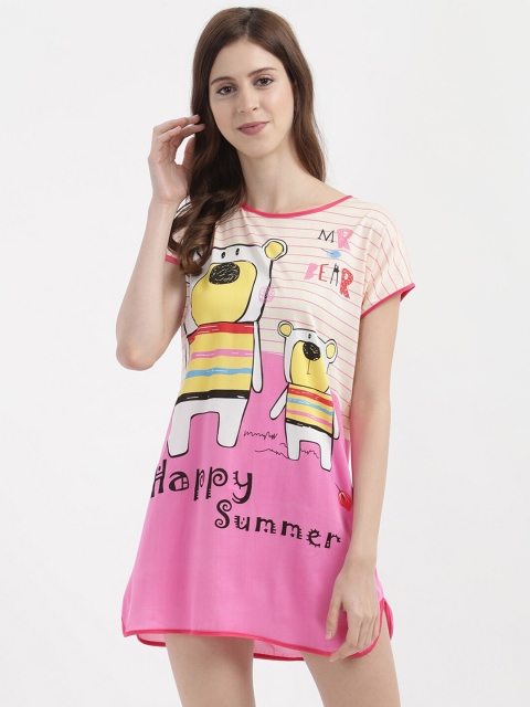 

V2 Value & Variety Pink Printed Nightdress