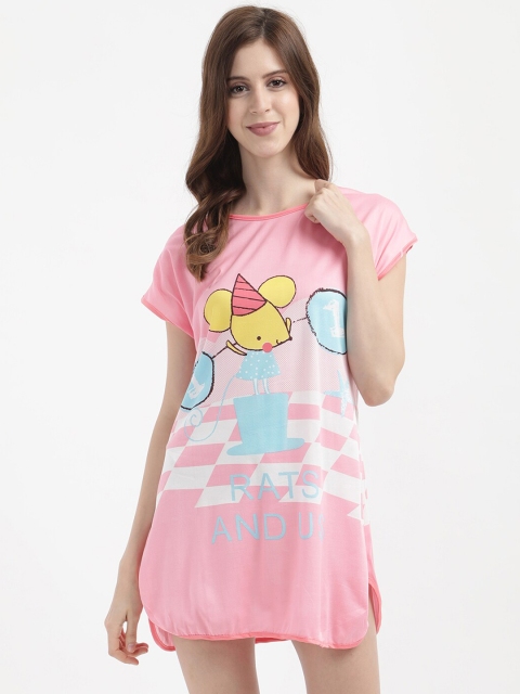 

V2 Value & Variety Pink Printed Nightdress