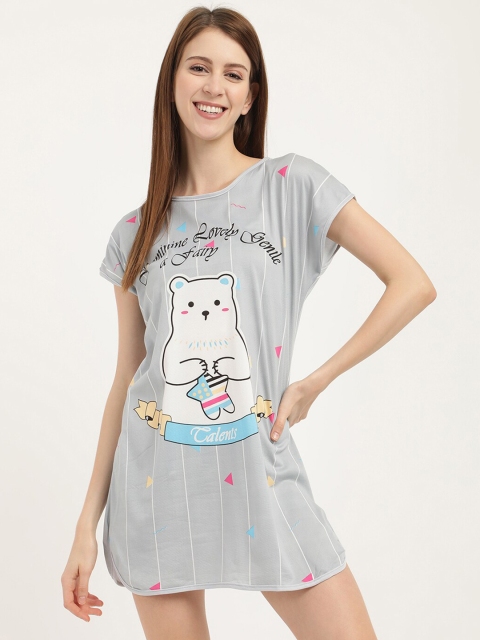 

V2 Value & Variety Grey Printed Nightdress