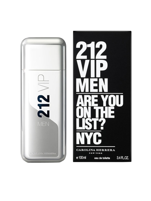 

Carolina Herrera 212 VIP EDT for Men - 100 ml, Grey