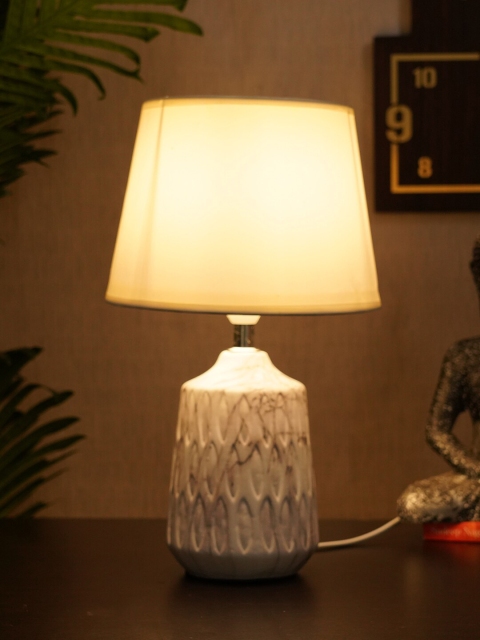 

TIED RIBBONS White Bedside Table Lamp With Shade