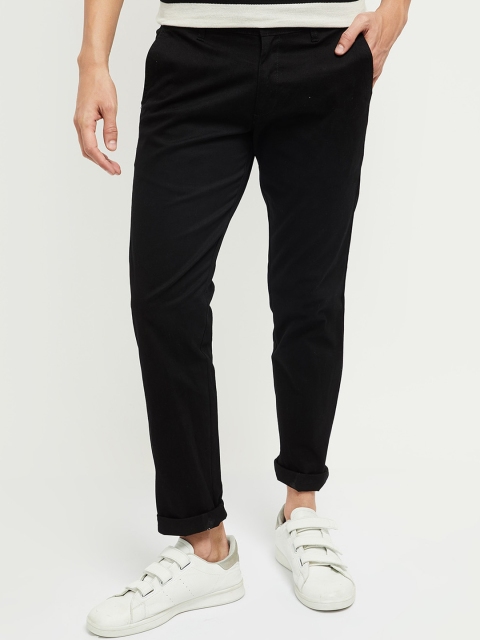 

max Men Black Trousers