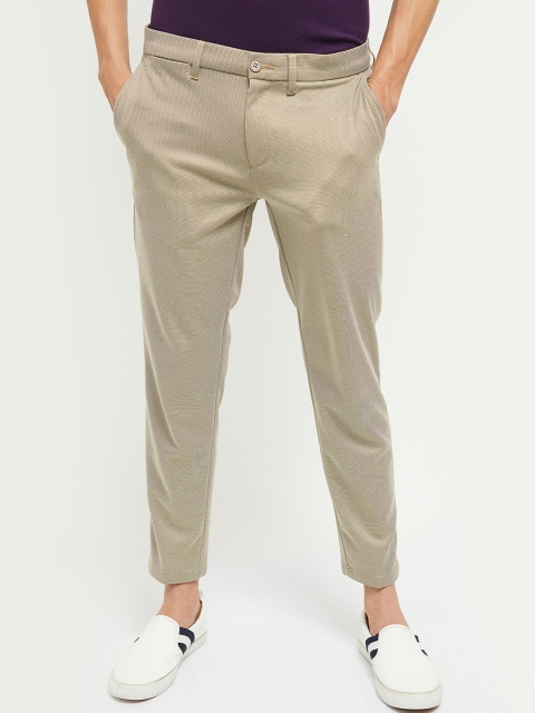 

max Men Beige Trousers